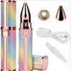 Épilateur 2 en rasoir de sourcils rechargeable dame rasoir mini usb femmes épilateur facial stylo taille femme rasage rasoir 0621