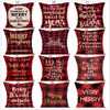 25 Styles décorations de noël taie d'oreiller Plaid wapiti ours ptinted jeter couvre Xams canapé housse de coussin maison fête taie d'oreiller