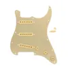 Pickguard Set de guitare SSS Pickguard + 48/50/52mm Single Coil Pickup Cover 2T1V Boutons Switch Whammy Bar Tips