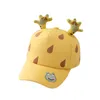 Cartoon Frog Kids Baseball Cap Bonnet Spädbarn älskar krona Cotton Baby Hat Summer Boys Visor Girls Sun 220510