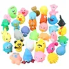 Baby bad speelgoed water speeluitrusting douche water plezier zwevend gele bubberen eend schattig dieren babyservices rubbers wateren kinderen speelgoed