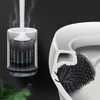 TPR silicone Toilet Brush Floor-standing Wall-mounted Base Cleaning For WC Bathroom Accessories Set household items 220511
