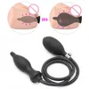 Erotiska Anal Toys Uppblåsbar silikon Butt Plug 4 Styles Vaginal Prostate Massager Dildo Sexiga produkter för vuxna