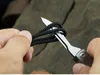 Förderung Grafik Carving Messer 440c Satin Blade TC4 Titan Legierung Griff EDC Pocket Faltmesser Keychain-Messer K1608