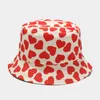 Fashion Cartoon Reversible Bucket Hats Cow Wzór Panama Fisherman Caps for Men Men Summer Outdoor Sun Hap HCS132