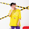 Bühnenkleidung Gelbe Mädchen Jungen Hip Hop Tanzkleidung für Kinder Jazz Ballsaal Tanzkostüme T-Shirt Tops Jogger Hosen Modenschau KleidungSt