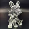 Glass Bong Water Bongs Cute Mini Rig Dog Shape Hookah Percolater Borocilicate Pipe Craftbong