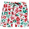 Shorts de praça de veados de Natal, feliz ano para presente de presente para amantes de ginástica super legal praia calça curta 3d DIY PLUS SIZER NACADOS 220707