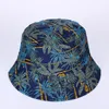 Bérets Pêcheur Chapeau Réversible Bananier Léopard Seau Chapeaux Pour Femmes Hommes Rue Hip Hop Cap Vintage Imprimé Pêche HatBerets Wend22