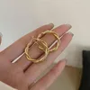 Hoop Huggie Simple Chain Earrings Ring Metal Round Fashion Circle Hoops Statement For Women Party Juster GiftShoop