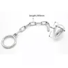 Mâle En Acier Inoxydable Chaîne Anal Plug Butt Perles Avec Cock Pénis Anneau Ceinture De Chasteté Dispositif BONDAGE BDSM Sex Toys