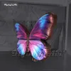 Noble Walking Inflatable Butterfly Costume Stage Performance Clothes Lighting Blow Up Butterfly Wing Suit For Parade Show
