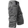 Hommes Cargo Army Camouflage Tactique Joggers Shorts Hommes Coton Lâche Travail Casual Pantalon Court Plus Taille 5XL 220622