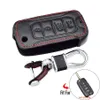 Para Jeep Renegade Aço Duro 2016 Couro PU 4 Botões Keyless Remoto Preto Fob Capa Protetor Case279u4059556