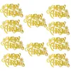 Andere feestelijke feestbenodigdheden 10 stks Kerstcake Decoratie Merry Toppers Gold Red Snowflake Cupcake Topper voor decoratieother