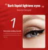 12pcs/set YANQINA Cool black eyeliner pencil silver red tube waterproof long lasting Eye Liner Pencil Pen Makeup Tools
