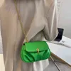 حقيبة مسائية بو جلود الكتف الأكياس للنساء سلسلة ألوان صلبة غير رسمية 2022 الاتجاه الجديد حقيبة يد امرأة أنثى crossbody 20220607