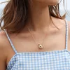 Colares pendentes de colar de simplicidade elegante marca feminina feminina fada fada de vinho dourado panela de clavícula estudante namorada namorada presentep