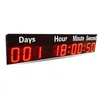 Large size 6-inch high character display red day, hour, minute and second countdown clock remote control semi outdoor