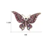 Vintage Exquisite Big Butterfly Broscher för Kvinnor Lyx Multicolor Rhinestone Crystal Animal Brosch Corsage Bridal Bröllop Smycken Lapel Pin Scarf Spänne