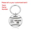 Baseball Team Surrounding Customized Keychain Meaningful Gifts to Boyfriend Brother Father Key Chain for Car Keys Bag Phone