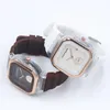 Wristwatches Fashion Color Square Rubber Quartz Ladies Watch Strap Silicone Dial Children Student Women WatchesWristwatches