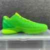 Löparsneakers Löparskor 6 PROTRO GRINCH GREEN APPLE VOLT SVART CW2190-300 mamba jul