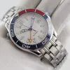 Wristwatches 41mm Mechancial Men Watch Sapphire Glass GMT Movement Steel Band Transparent Back Ceramic Bezel Date Function