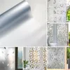 Vensterstickers 1Roll 3D decoratieve glazen film anti uv badkamer privacy bescherming sticker gekleurde zelfklevende woning decorwindow