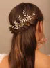 Headpieces Fashion Pearl Rhinestone Bridal Hair Pins Clip vrouwelijke accessoires bruiloft sieraden bruidsmeisje hoofddoekstukken