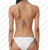 2022 Home Textile Womens Designers de maillots de bain Brands Bikinis Clets Summer Sexy Bandage Bikini Sets Two-Pieces Swimwars