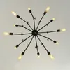 Hängslampor amerikansk industriell stil modern minimalistisk järnkontor spindel shaper ljuskrona vardagsrum studera kreativ personlighet led la