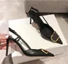 2022 chaussures pour femmes été stiletto à talons hauts marque sandales all-match tempérament métal français bout pointu chaussures doit