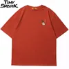 Hip Hop Tshirt Men Japanese Kanji Letter Drink Print Embroidery T Shirt Streetwear Harajuku Summer Short Sleeve T-Shirt 220504
