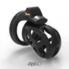 Senaste anpassade Ghost Male -enheter Black Edition Cock Cage med 4 Penis Ring Bondage Lock Adults Sex Toys Q2264681767