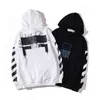 Classic Mens Fashion White Hoodies Loose High Quality Sweatshirts Zipper Hoodie Cotton Pullover Long Sleeved Back Oil Paint Arrow x Men Women Tops Hooded Jacket Inis