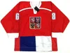 C26 Nik1 sällsynt vintage # 68 Jaromir Jagags Tjeckien National Team Hockey Jersey Anpassat något namn och nummer