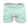 Unterhosen Herren Sexy Unterwäsche Höschen Farbe Spitze Transparent Rose Mesh Low-Waist Boxershorts Alternative RoleUnderpants