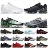 Designer Tn Plus 3 Tuned III Mens Sports Shoes Laser Blue White Leather Aquamarine Obsidian Hyper Violet Deep Parachute Ghost Green Triple Black Trainer Sneake 047g#