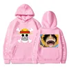 MEN039S Hoodies Sweatshirts Anime One Piece Männer Frauen Fashion Luffy Pullover übergroße Hoodie Sweatshirt Teen Hip Hop Coat Bo3696090