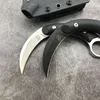Bastinelli Shadowmoon straight knife battle karambit Fixed blade with Kydex sheath outdoor survival hunting defense Military tactical combat Camping knives