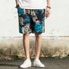 Beach Shorts Men Summer Hawaii linen Loose Straight Comfortable Drawstring Casual Hip Hop Homme s M-5XL 220318