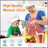 Frukt grönsaksverktyg kök kök matsal hem trädgård 3 storlek vald juice squeezer manual juicer aluminium legering hand press detachab