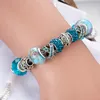 925 Silverpl￤terade charm och nyckelh￤nge armband f￶r Pandora Charm Armbands g￥va smycken