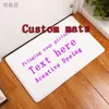 Multi sizes Custom door mat Antislip carpet funny doormats printed your picture po suede Flannel Floor customized doormat 220607