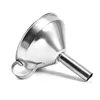 200pcs Kitchen Tool Stainless Steel Metal Filling Oil Honey Water Liquid Funnel with Handle Detachable Strainer Filter