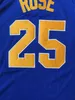 Xflsp NCAA Simeon Derrick 25 Rose Jersey College Mens Basketball maillots cousus Top Qualité 100% Stiched Taille S-XXL