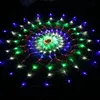ストリングクリスマスライト8モード120 LEDカラフルなクモのウェブLEDホリデーウェディングパーティーの飾り付けのための妖精の弦ライト