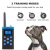 Collier d'entraînement pour chiens télécommandés à 1000m étanche avec vibration profonde électrique LED LED pour animaux de compagnie Produits de train258r