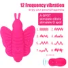 Vibromasseur papillon jouet sexy pour femmes télécommande sans fil produits pour adultes stimulateur de Clitoris gode portable 12 Mode G Spot